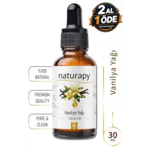Damlalıklı Cam Şişede Vanilya Yağı 30 ml