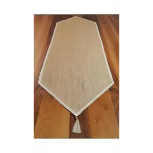 Dantel Kenarlı Jüt Runner 40x150