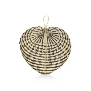 Dekoratif Bambu Duvar Dekoru Siyah 65x57x71 cm
