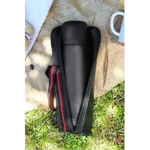 Deri Çantalı 500 ML Siyah Termos