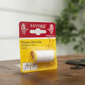 Dikiş ipi 100 metre Polyester Beyaz