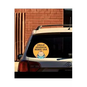 Dikkat Arabada Bebek Var Araba Etiketi & Sticker