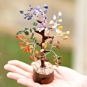 Doğal Taş Çakra Ağaç; 20 cm
