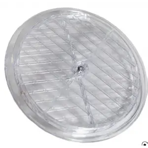 Doğalgaz Havalandırma Cam Menfezi, Şeffaf, Çap 18 Cm