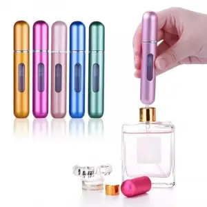 Doldurulabilir mini seyahat parfüm şişesi atomizer, 2 adet