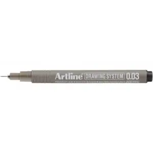 Drawing System 0.03 Çizim Kalemi, Uç 0.03 mm, Siyah