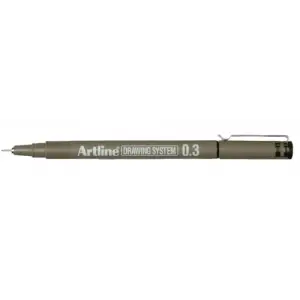 Drawing System 0.3 Çizim Kalemi, 0.3 mm, Siyah