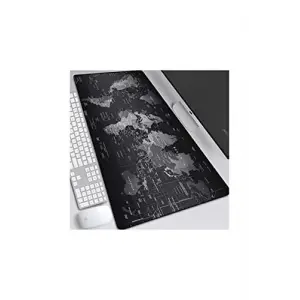 Dünya Haritalı 90x40 Cm Mouse Pad, Dünya Desenli Mouse Pad