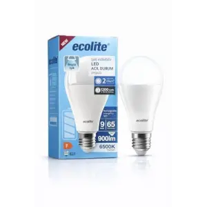Ecolite Şarjlı LED Acil Durum Ampulü 9W E27 6500K