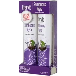 Efervit Sambucus Nigra 20+20 Efervesan Tablet