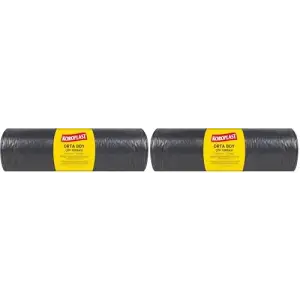 Ekonomik Endüstriyel Orta Siyah Çöp Torbası 55x60 2li set