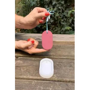 Elips Koku Tableti Silikon Mum Kalıbı