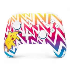 Enhanced Wireless Controller; Nintendo Switch/Switch Lite/Switch-OLED Model, Nintendo Switch 2, Pikachu Vibrant, Gamepad, Bluetooth, Advanced Gaming Buttons, officially licensed