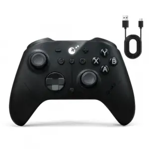 ES Pro Wireless PC Controller –3.25ms Low Latency; Tmr Joysticks | PC/Buhar/Anahtar/Android/iOS, Anti-Drift/Anti-Snapback, Anahtar 2 Uyandırma, Gyro Hareket Amaç, 30H Pil, Hall Tetik