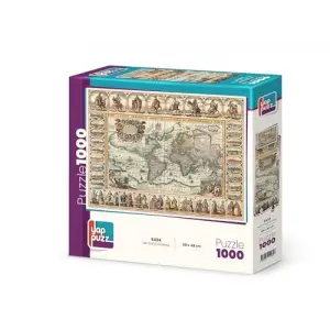 Eski Dünya Haritası 1000 Parça Puzzle