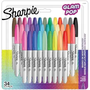 Fine Glam Pop Permanent markör 34lü Bls