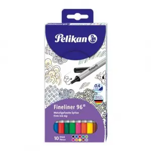 Fineliner 96 çeşitli 10lu-Kılıf