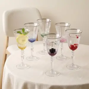 Fiona 6lı Uzun Kadeh Platin 300 ml