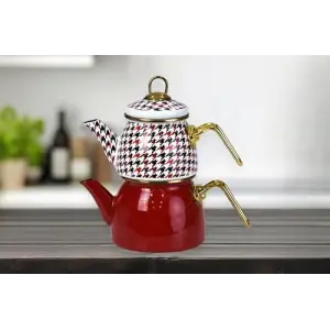 Forte Red Mini Model Emaye Çaydanlık