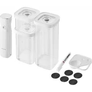 Fresh & Save Cube Vakum Başlangıç Seti, 6 Parça, Beyaz