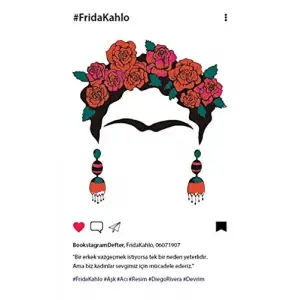 Frida Kahlo Desen Bookstagram Defter