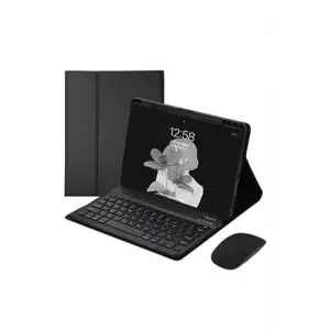 Galaxy Tab A9+ Plus 11 İnç Sm-X210 ile Uyumlu Bluetooth Klavyeli Kılıf + Mouse