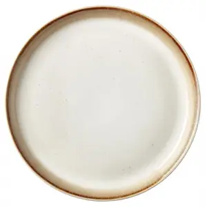 Gastro tabak, tatlı tabağı/pasta tabağı, seramikten, çap 17 cm, krem/krem