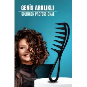 Geniş Dişli Stil Tarağı Karbon Solingen, 721103