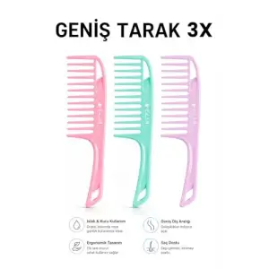 Geniş Tarak 3lü Set