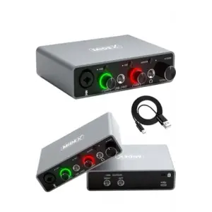 Glx-700 g Üst Segment Usb Stüdyo Ses Kartı 2 Giriş 2 Çıkış 24bit/192kHz