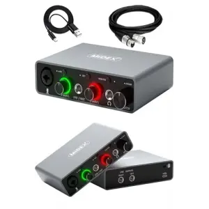 Glx-700 g Xlr Üst Segment USB Stüdyo Ses Kartı, 2 Giriş, 2 Çıkış, 24bit/192kHz
