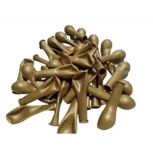 Gold Mini Balon, 5 İnç, 10 Adet