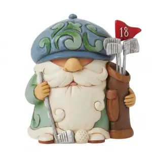 Golf oynayan gnome figürü