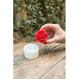 Gül 3d Tekli Mum Kalıbı (Silikon)