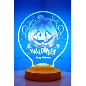 Halloween Temalı 3D LED Lambası