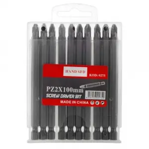 Hand Yıldız Bits PZ2 Tornavida Ucu, 100 mm, 10 Adet