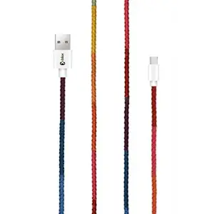 Handmade CC-003 Handmade Rainbow Micro Android Şarj ve Data Kablosu, 100 cm