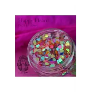 Happy Hearts - Jel Formlu Doğal Glitter