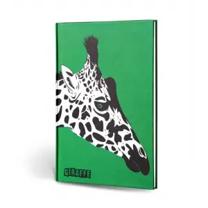 Hayvan Figürlü Dokulu Çizgili Defter, Zürafa