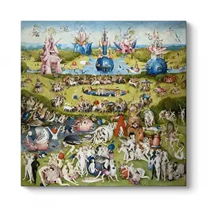 Hieronymus Bosch - Dünyevi Zevkler Bahçesi Tablosu 30 x 30