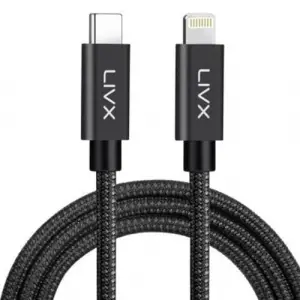 Horizontal 20W Type C to Lightning 1 Metre iPhone iPad Hızlı Şarj ve Data Kablosu Space Gray