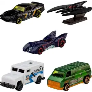 Hot Wheels 5li Batman Araba Seti JLN10