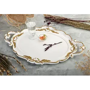 Hürrem Lüx Beyaz Tepsi