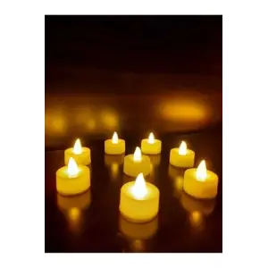 Hyd 8 Adet Led Mum Tealight Sarı Işık Pilli