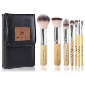 I Love Bamboo Petite Pro Bambu Fırça Seti, 7 Parça, Taşıma Çantalı