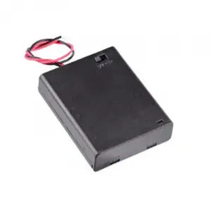 IC-233F 4lü Kapaklı AA Pil Yuvası