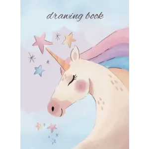 Independently published A4-110 page, Drawing Book Unicorn