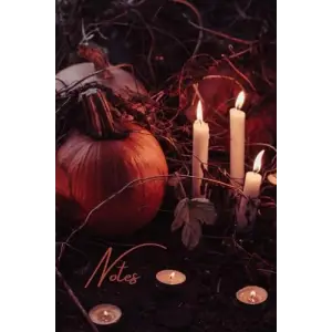 Independently published All Hallows Eve Notebook: Spooky Halloween, pumpkin and candle Note book