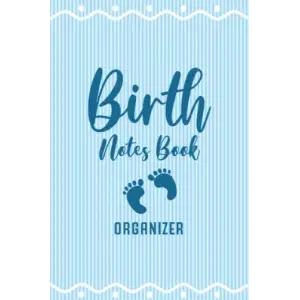 Independently published Birth Notes Book: Keepsake Birth Log and Organizer for Midwife | Keep Track of Pre-Natal Appointments and Baby Delivery - Organizer - Blue Stripes Cover Design