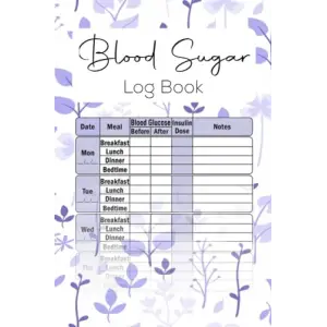 Independently published Blood Sugar: Weekly Log Journal, Large Print. (Logbooks)